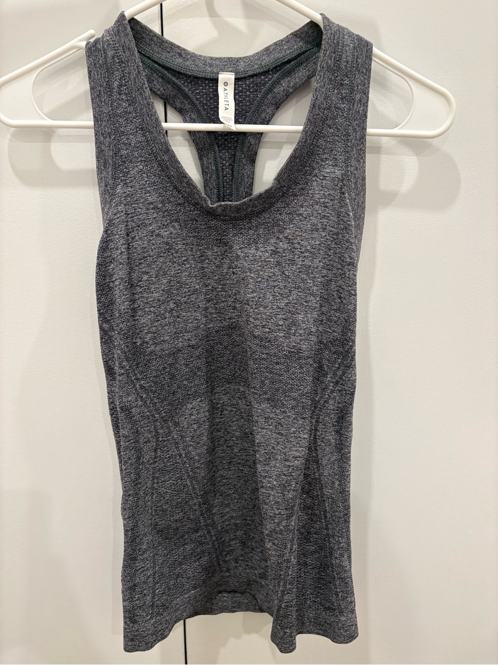 Athleta Gray Racerback Tank Top